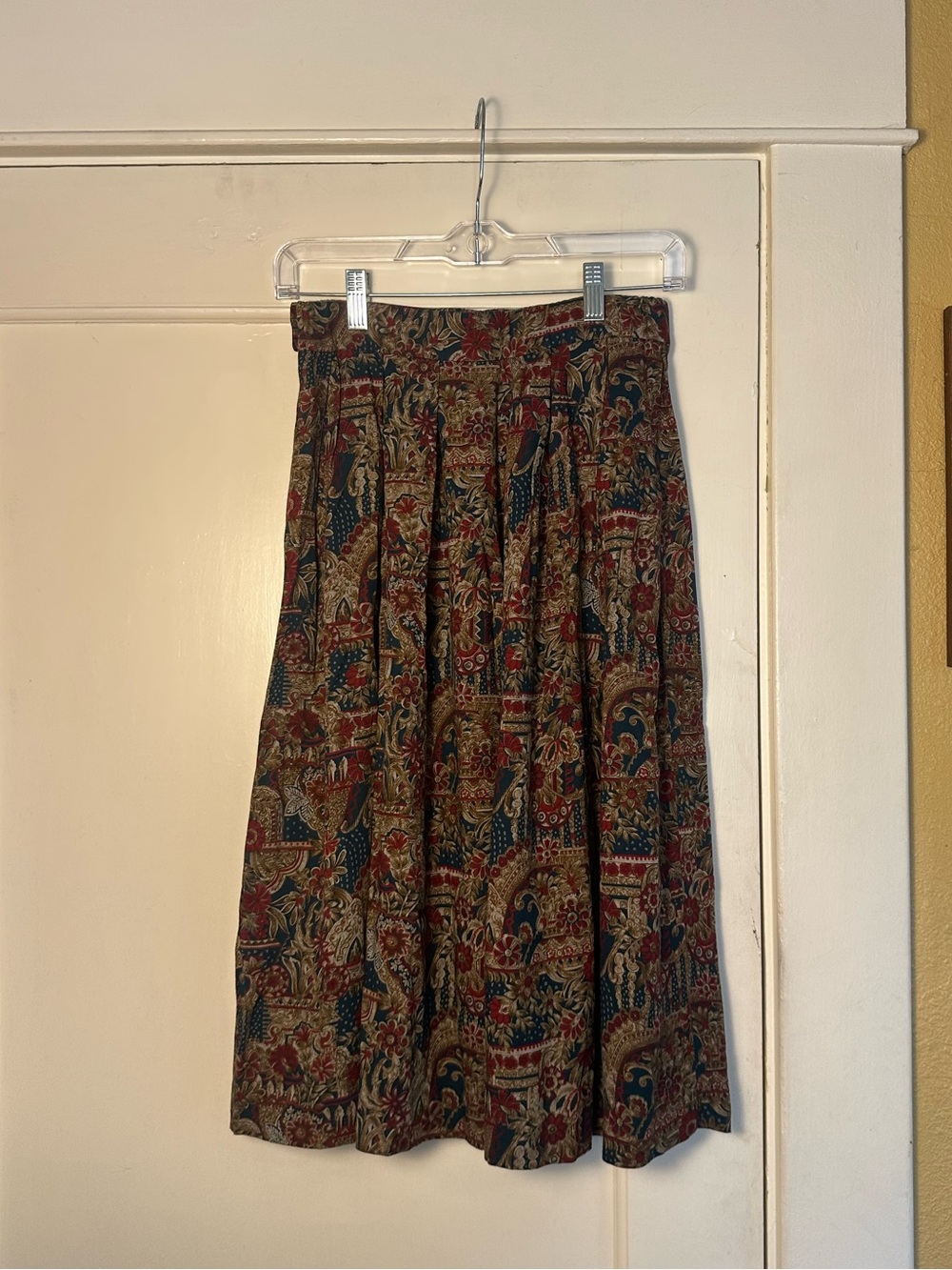 Paisley Pendleton rayon/wool skirt